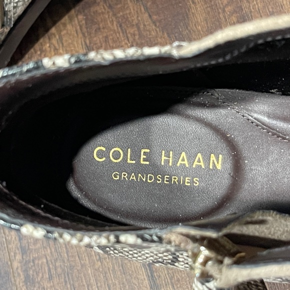 Tan shade and snake skin booties EUC - Picture 8 of 9